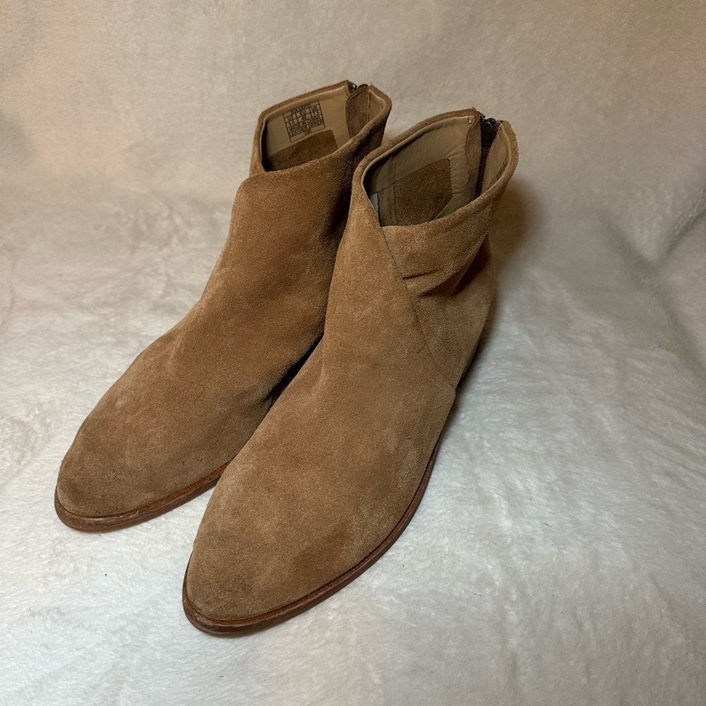 Soludos Boots Women's Sz 9.5‎ Tan Booties Shoes Western Preppy Boho